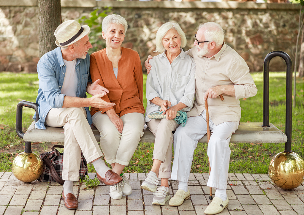 Happy retirees socialising | My Future Living