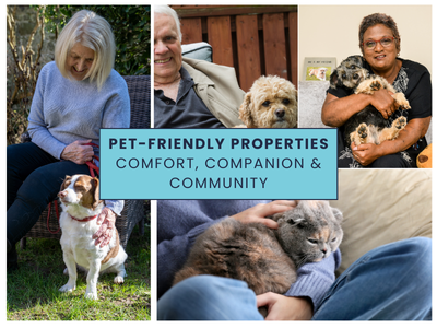 Pet friendly retirement rental properties