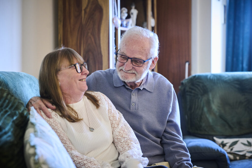 Pat and Tracy Gulliver in their retirement rental property