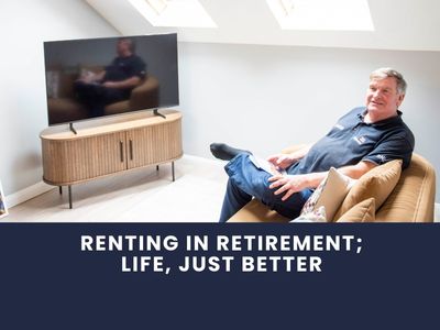 Retiree in his rental apartment in Littlehampton